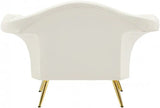 Meridian Furniture - Lips Velvet Chair In Cream - 607Cream-C