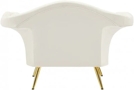 Meridian Furniture - Lips Velvet Chair In Cream - 607Cream-C