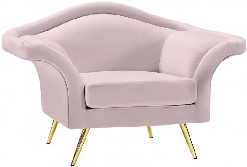 Meridian Furniture - Lips Velvet Chair In Pink - 607Pink-C