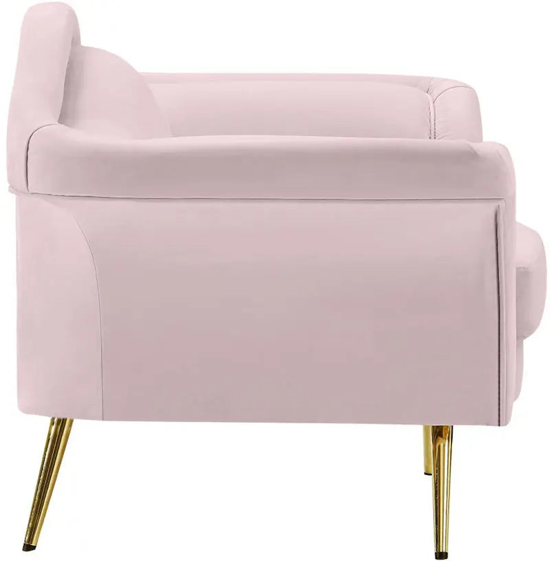 Meridian Furniture - Lips Velvet Chair In Pink - 607Pink-C