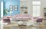 Meridian Furniture - Lips Velvet Chair In Pink - 607Pink-C