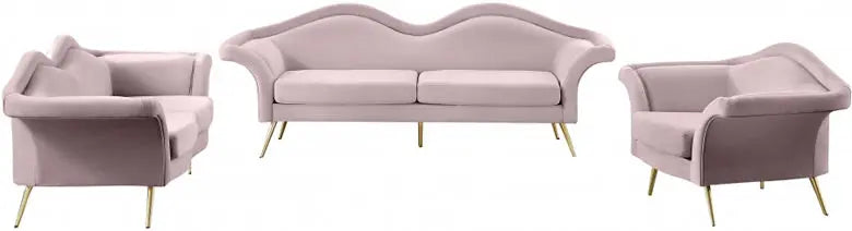 Meridian Furniture - Lips Velvet Chair In Pink - 607Pink-C