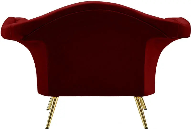 Meridian Furniture - Lips Velvet Chair In Red - 607Red-C