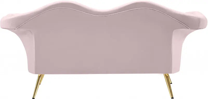 Meridian Furniture - Lips Velvet Loveseat In Pink - 607Pink-L