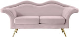 Meridian Furniture - Lips Velvet Loveseat In Pink - 607Pink-L