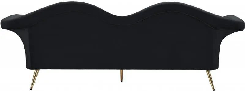 Meridian Furniture - Lips Velvet Sofa In Black - 607Black-S