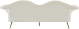 Meridian Furniture - Lips Velvet Sofa In Cream - 607Cream-S