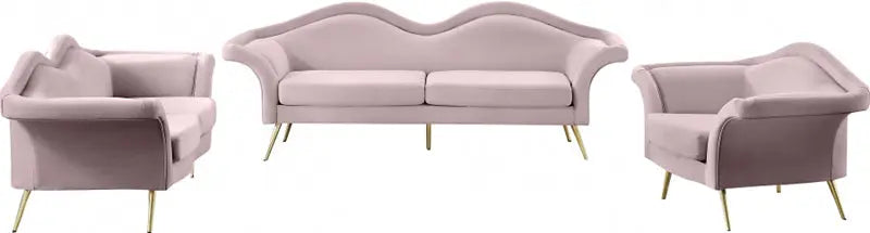 Meridian Furniture - Lips Velvet Sofa In Pink - 607Pink-S