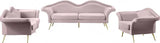 Meridian Furniture - Lips Velvet Sofa In Pink - 607Pink-S