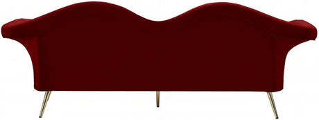 Meridian Furniture - Lips Velvet Sofa In Red - 607Red-S