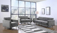Lola 3 Piece Living Room Set In Grey - 619Grey-S-3Set | Meridian