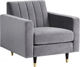 Meridian Furniture - Lola 3 Piece Living Room Set In Grey - 619Grey-S-3Set