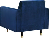 Meridian Furniture - Lola 3 Piece Living Room Set In Navy - 619Navy-S-3Set