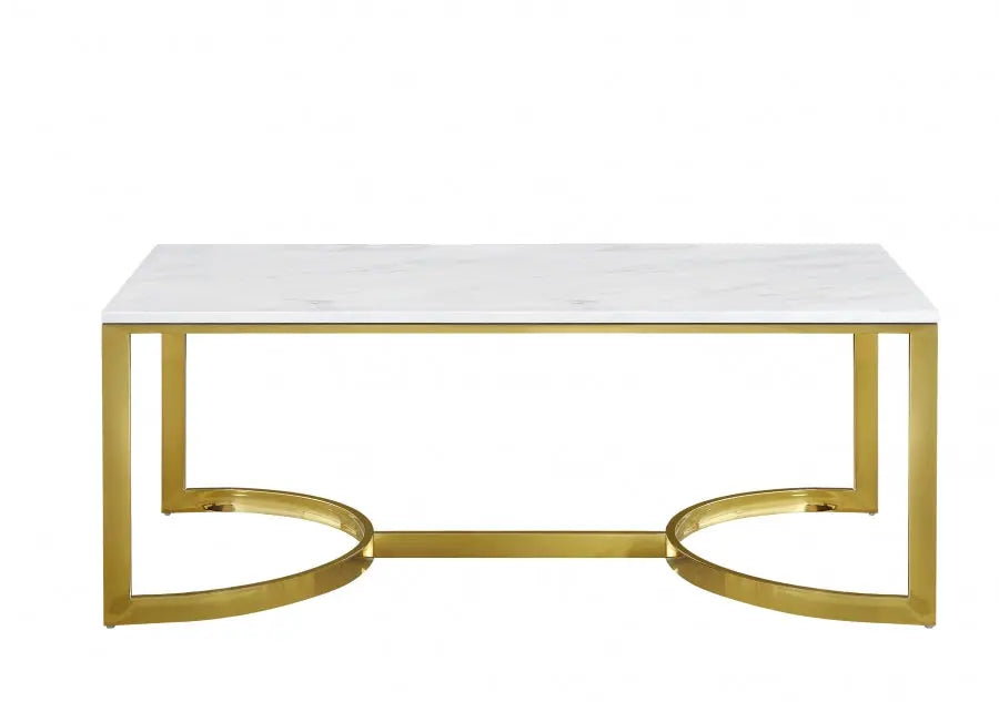 Meridian Furniture - London Coffee Table In Gold - 217-C