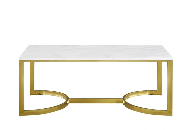 Meridian Furniture - London Coffee Table In Gold - 217-C