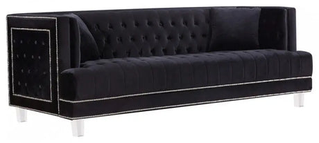 Meridian Furniture - Lucas Velvet Sofa In Black - 609Bl-S