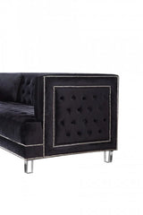 Meridian Furniture - Lucas Velvet Sofa In Black - 609Bl-S