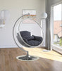 Luna Acrylic Swing Bubble Accent Chair In Grey - 507Grey | Meridian
