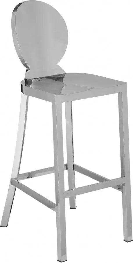 Meridian Furniture - Maddox Bar Stool In Chrome - 704