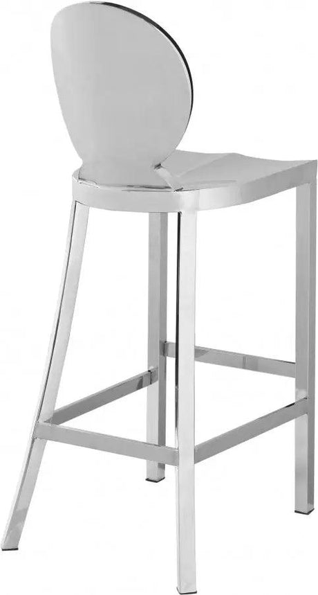 Meridian Furniture - Maddox Bar Stool In Chrome - 704