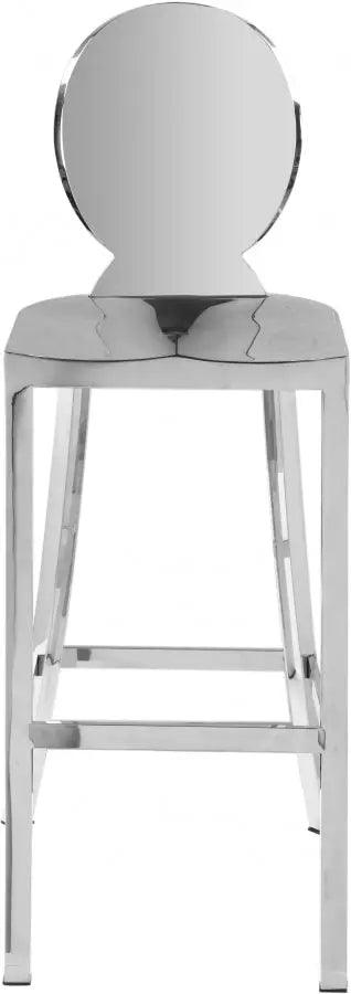 Meridian Furniture - Maddox Bar Stool In Chrome - 704