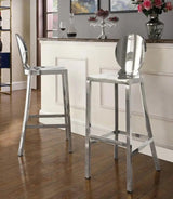 Meridian Furniture - Maddox Bar Stool In Chrome - 704