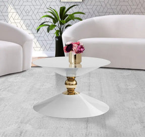 Malia Coffee Table In White - 288-Ct | Meridian