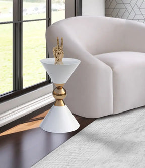 Malia End Table In White - 288-Et | Meridian