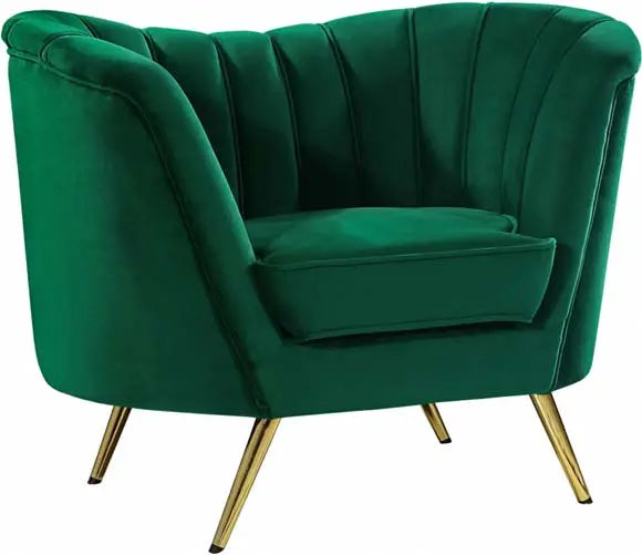 Meridian Furniture - Margo 3 Piece Living Room Set In Green - 622Green-S-3Set