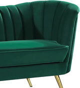 Meridian Furniture - Margo 3 Piece Living Room Set In Green - 622Green-S-3Set