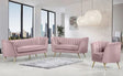 Margo 3 Piece Living Room Set In Pink - 622Pink-S-3Set | Meridian