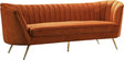 Margo Velvet Sofa In Cognac - 622Cognac-S | Meridian