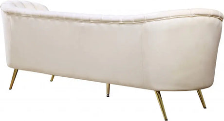 Meridian Furniture - Margo Velvet Sofa In Cream - 622Cream-S