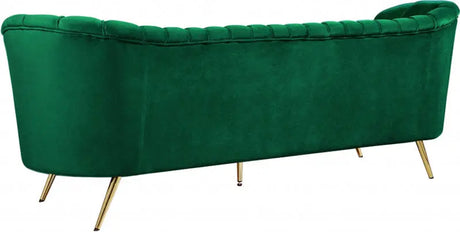 Meridian Furniture - Margo Velvet Sofa In Green - 622Green-S