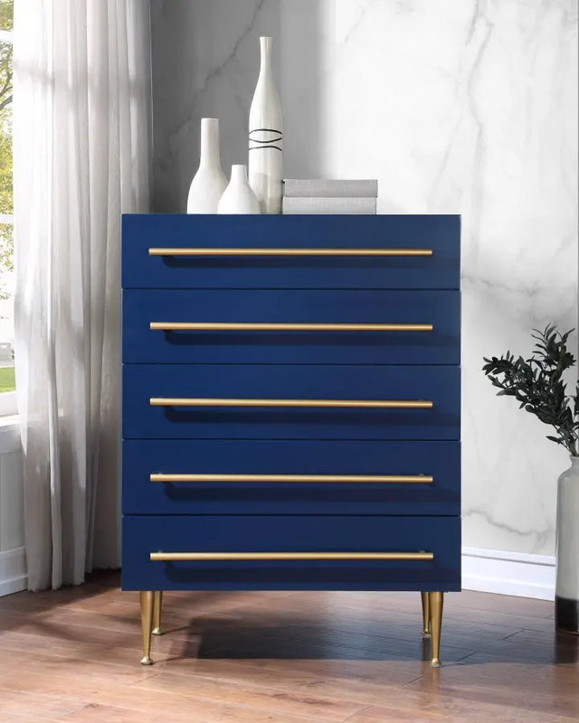 Meridian Furniture - Marisol Chest In Navy - 844Navy-Ch