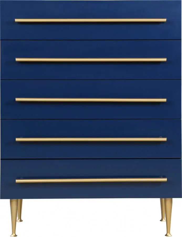 Meridian Furniture - Marisol Chest In Navy - 844Navy-Ch