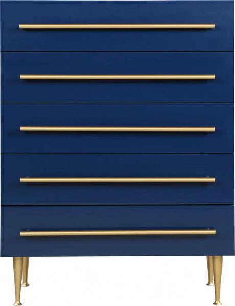 Meridian Furniture - Marisol Chest In Navy - 844Navy-Ch