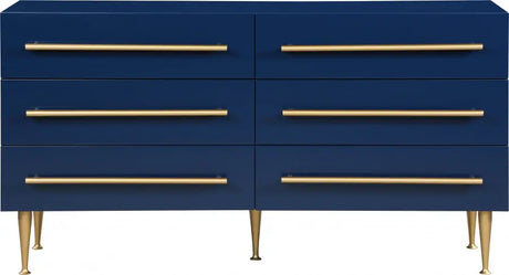 Meridian Furniture - Marisol Dresser In Navy - 844Navy-D