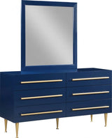 Meridian Furniture - Marisol Dresser In Navy - 844Navy-D