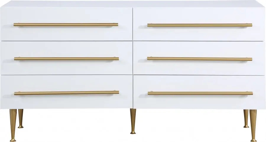 Meridian Furniture - Marisol Dresser In White - 844White-D