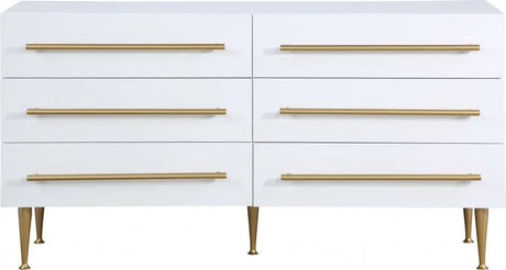 Meridian Furniture - Marisol Dresser In White - 844White-D