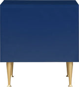 Meridian Furniture - Marisol Nightstand In Navy - 844Navy-Ns