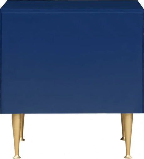 Meridian Furniture - Marisol Nightstand In Navy - 844Navy-Ns