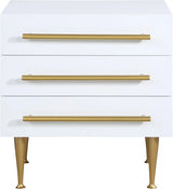 Meridian Furniture - Marisol Nightstand In White - 844White-Ns