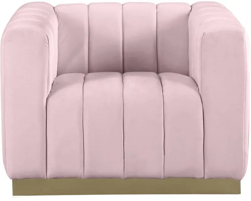 Meridian Furniture - Marlon Velvet Chair In Pink - 603Pink-C