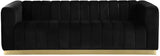 Meridian Furniture - Marlon Velvet Sofa In Black - 603Black-S