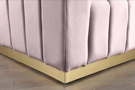 Meridian Furniture - Marlon Velvet Sofa In Pink - 603Pink-S