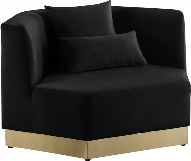 Meridian Furniture - Marquis Velvet Chair In Black - 600Black-C