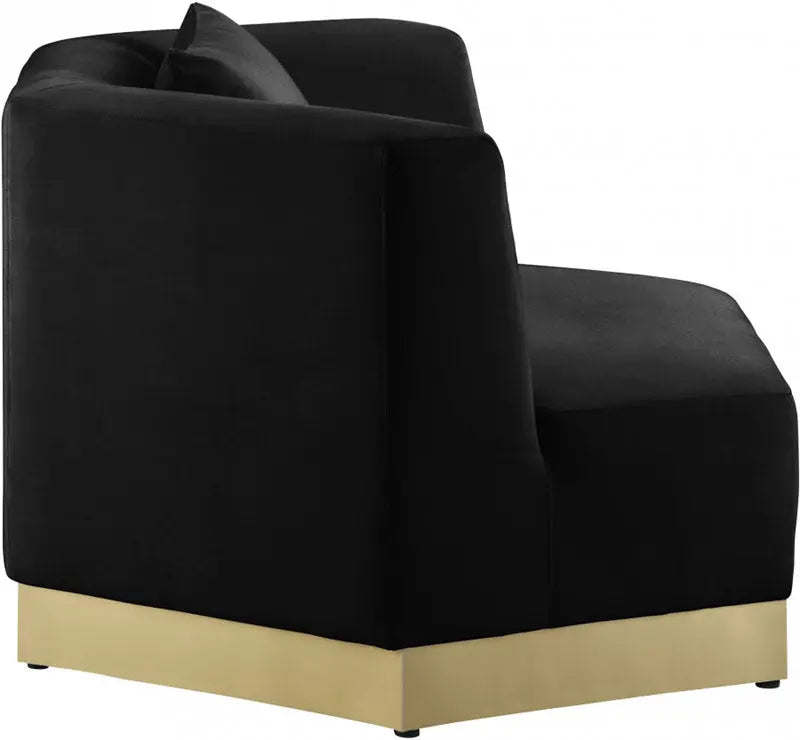 Meridian Furniture - Marquis Velvet Chair In Black - 600Black-C