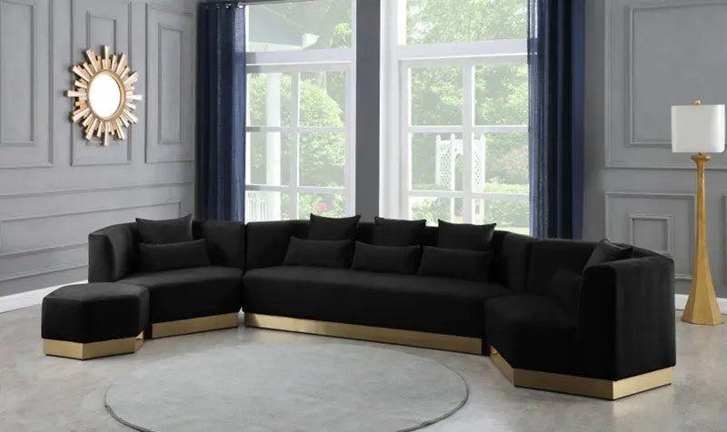 Meridian Furniture - Marquis Velvet Chair In Black - 600Black-C